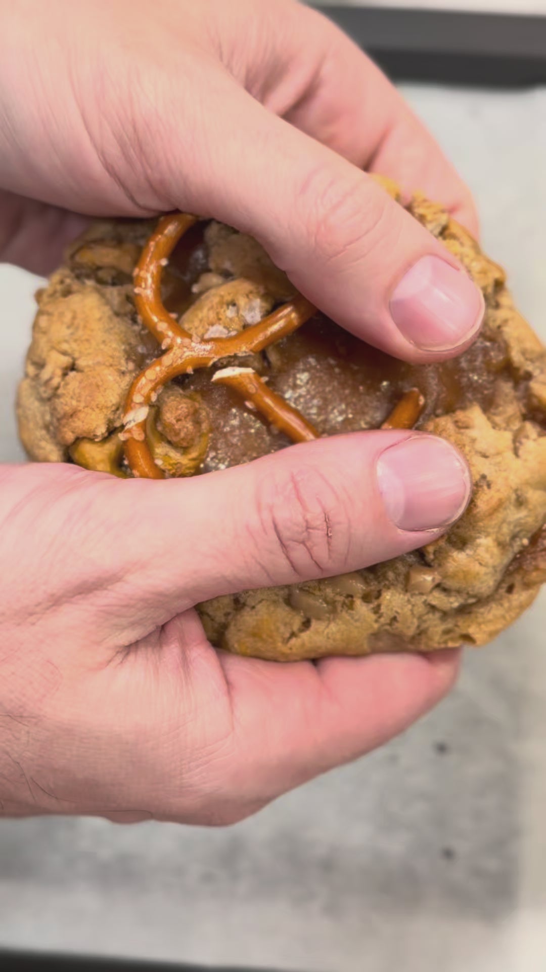Stuffed Salted Caramel Pretzel