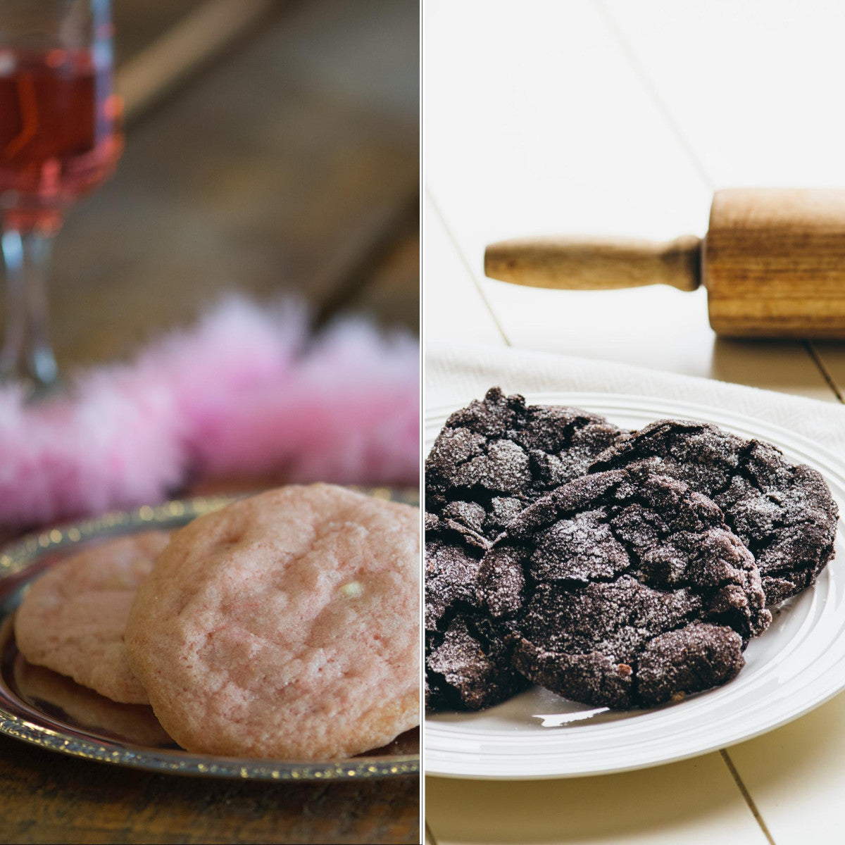 Half Red Wine / Half Pink Champagne